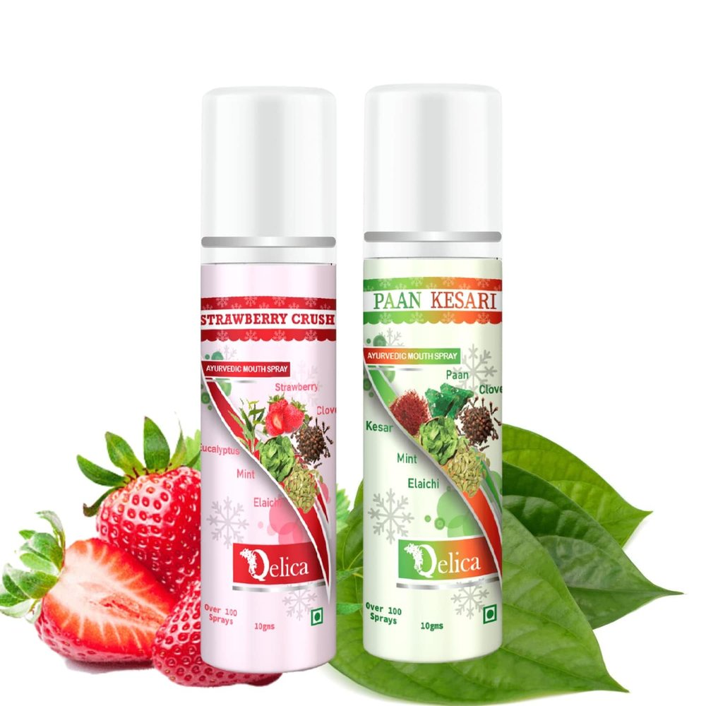 Qelica Love Special Mouth Freshener Long-Lasting Kiss-Ready Breath Freshness (Strawberry Crush & Paan Kesari)