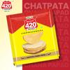 Agrawal's 420 Chatpata Chana Papad | 100% Vegetarian, No Artificial Colors | Crispy & Crunchy for Meals & Snacks | Pack of 8, 3200g (400g each pack) view 3