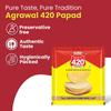 Agrawal's 420 Chatpata Chana Papad | 100% Vegetarian, No Artificial Colors | Crispy & Crunchy for Meals & Snacks | Pack of 8, 1600g (200g each pack) view 4