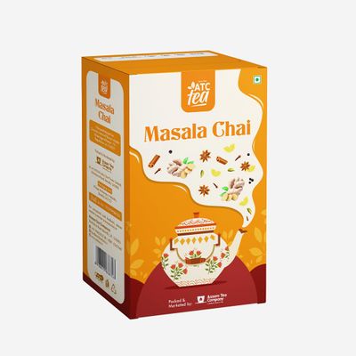 ATC Masala Chai 225g | Crafted by Master Tasters Since 1968 | Real Masala Tea Leaves with Natural Spices | Bold Kadak Chai for Milk Tea | No Artificial Flavours