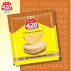 Agrawal's 420 Gold Punjabi Masala Papad | 100% Vegetarian, No Artificial Colors | Crispy & Crunchy for Meals & Snacks | Pack of 1, 200g view 3