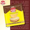 Agrawal's 420 Punjabi Masala Papad | 100% Vegetarian, No Artificial Colors | Crispy & Crunchy for Meals & Snacks | Pack of 8, 3200g (400g each pack) view 3