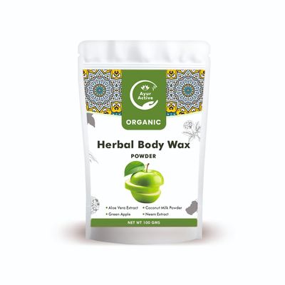 Ayur Active Painless Herbal Wax Powder for Hair Removal for women | NEEM & ALOE VERA EXTRACT