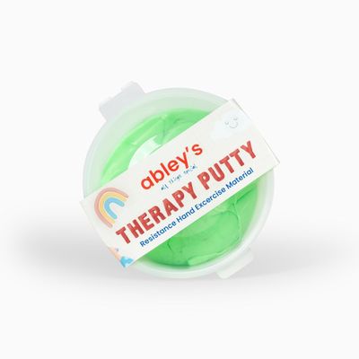 abley's Therapy Putty for Kids | Occupational Therapy, Rehabilitation & Fine Motor Skill Development | Stress Relief & Hand Strengthening Exercise Material 50gm -Green