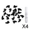 bnf 4x20Pcs Nail Caps Grooming for Pet Dog Cat Paw Claws M Black | Cat Supplies | Grooming view 2