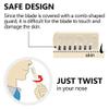 Bittern 2 Pcs Manual Nose Trimmer for Man Women Rotating Nasal Razor Double Head Non Electrical Nose Hair Remover Wax Nose Hair Trimmer Rotating Nasal Hair Razor Cutter for Women & Men view 4