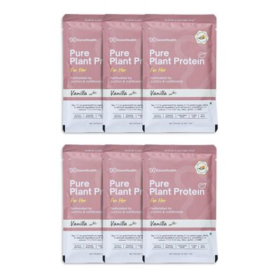 DAME HEALTH Pure Plant Protein for Women - Vanilla (6 Sachets, 198g) Pea Isolate | Pregnancy Safe | Vegan | Sugar free | Natural Ingredient | Antioxidant for Women's Health | Suitable for All Age Women