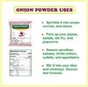 3V PRODUCTS Onion Powder 75Gm | Dehydrated Onion | Red onion | Dehydrated Pyaz | Pyaz Powder | Vengayam (100% Natural) Perfect for Cooking, Seasoning & Spices | No Additives or Preservatives (Pack Of 1) view 2