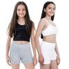 Adira | Inner Shorts for Teens | Under Dress Shorts | Full Hip Coverage | High Waist | Thigh Length | Prevents Inner Thigh Chafing | Pack of 2 | White & Grey | 10-12 Years view 1