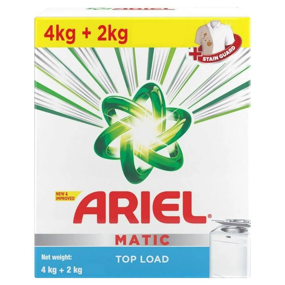 Ariel Matic Top Load Detergent Powder - 6 Kg