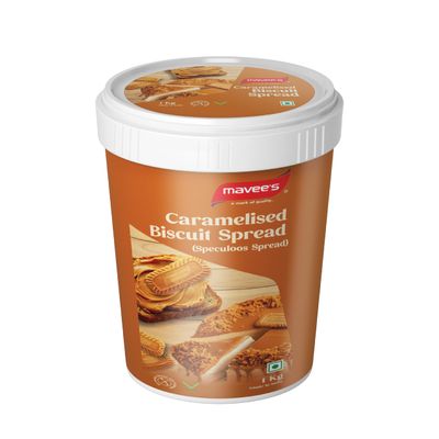 Caramelised Biscuit Spread Paste - Premium Toppings for Fruits | Cakes | Ice Creams | Donuts | Baking Spread Solutions | 1Kg