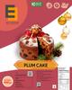 E&E Trading Premium Plum Cake, 100% Natural, No Preservatives, 400g view 1