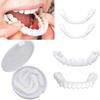 DEEPARTH Snap-On Instant Perfect Smile Veneers Comfortable Flex Fit Dentures for Top & Bottom| Tooth Cosmetic Cover Comfort Fit Flex Dentures for White Neat Smile view 1