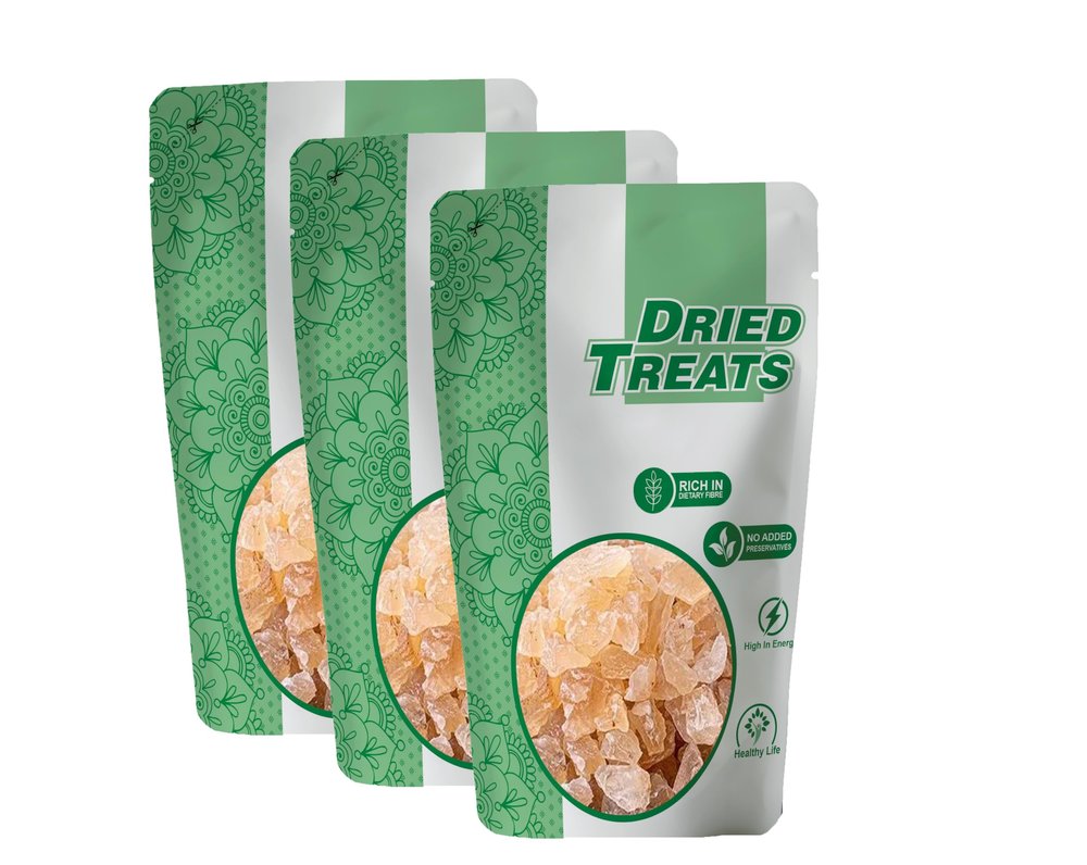 Dried Treats Gond Katira 600 Grams ( 3 X 200 Grams) | Tragacanth Gum Crystals | Kathila Gum | High Cooling Properties | 100% Natural | Badam Gond for Smoothies & Falooda Summer Drinks 600 Grams ( 3 X 200 Grams)