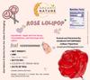 ORGANIC NATURE Classic Rose Lollipops 40 Pieces | Red Candy Treats | Kids & Party Favors view 2