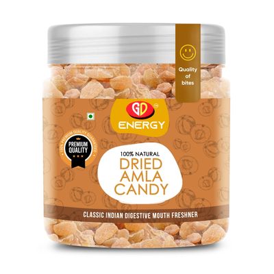 GD Energy Amla Candy | Sweet & Sower, Soft & Juicy, Delicious Lively Taste | Use For Acidity | Dried Dry Sweet Amla Candy (500g)