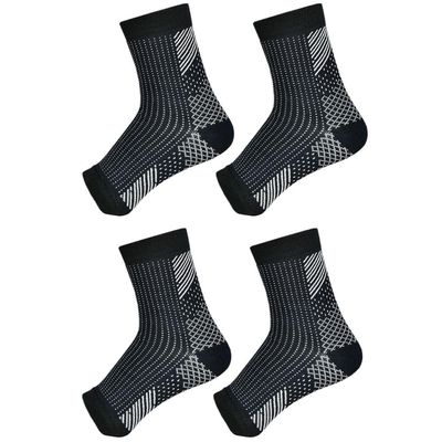 Unisex Orthopedic Neuro Compression Socks - Pain Relief & Improved Circulation | Diabetic Socks For Men & Women (2 Pairs)