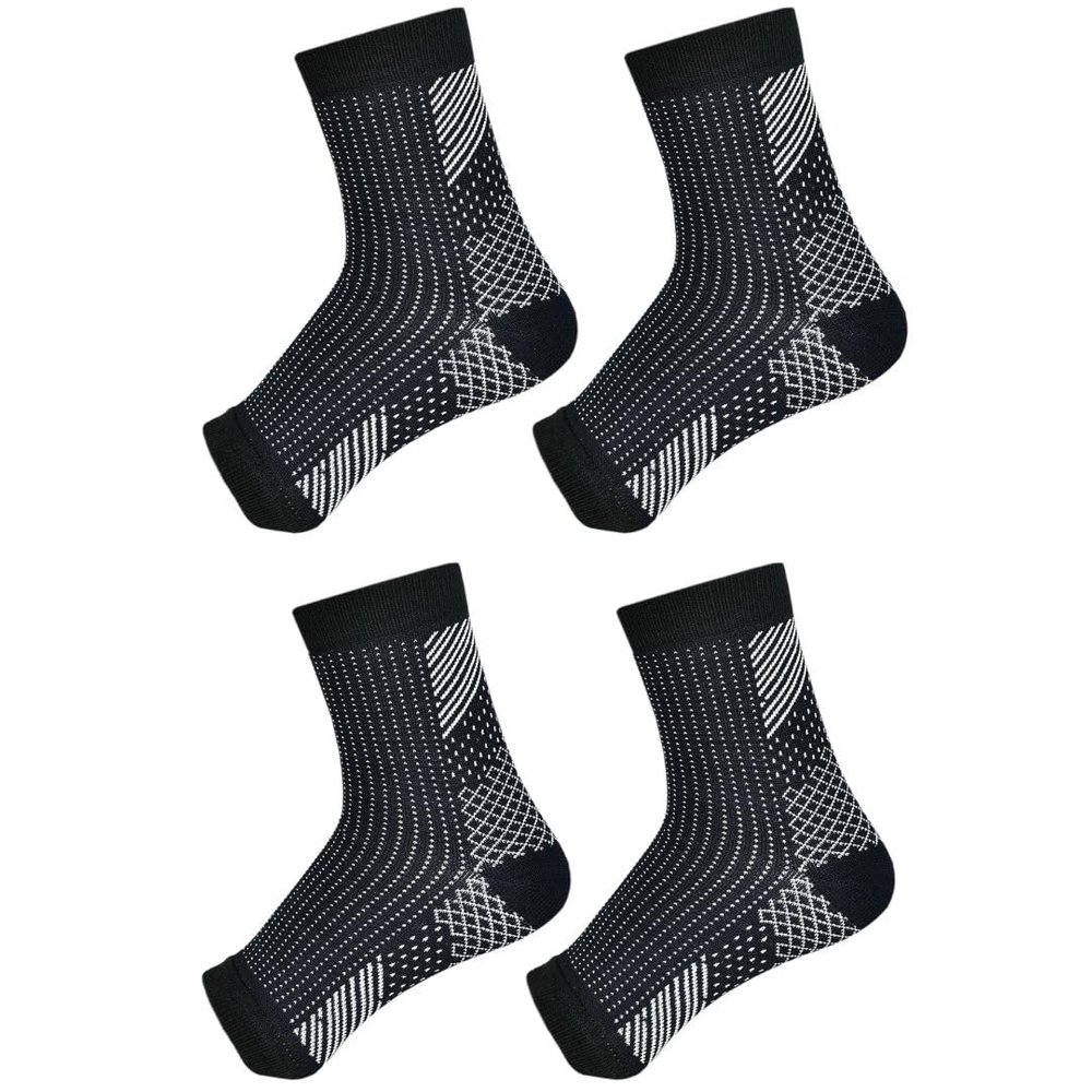 Unisex Orthopedic Neuro Compression Socks - Pain Relief & Improved Circulation | Diabetic Socks For Men & Women (2 Pairs)