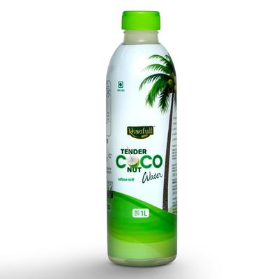 KHAOFULL Tender Coconut Water  100% Natural Hydration with No Added Sugar | Potassium & Electrolytes | Zero Fat & Cholesterol-Free | (1 LTR)