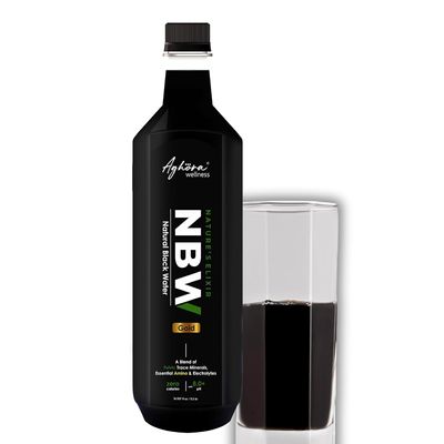 AGHORA Black Alkaline Water | Premium Whisky Blending Water | 500ML | Natural, Organic, Vegan, Gluten-Free, Non-GMO, & Lactose-Free | Infused with 77+ Trace Minerals & Electrolytes | pH 8+ Hydration (500 ML (Pack Of 6))