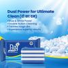 Raj Super White Blue and White Laundry Bar - 3.5 kg (Pack of 700g x 5pcs,) |   ,   | Powerful Dual-Action Cleaning for All Fabrics view 4