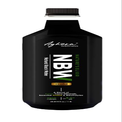 Aghora Black Alkaline Water | Premium Whisky Blending Water | 1L Bottle | Natural, Organic, Vegan, Gluten-Free, Non-GMO & Lactose-Free | Infused with 77+ Trace Minerals & Electrolytes | pH 8+ for Ultimate Hydration (1 L (Pack Of 15))