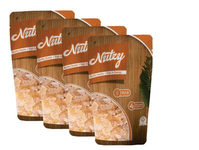 Nutzy Gond Katira 1000 Grams ( 4 X 250 Grams) | Tragacanth Gum Crystals | Kathila Gum | High Cooling Properties | 100% Natural | Badam Gond for Smoothies & Falooda Summer Drinks 1000 Grams ( 4 X 250 Grams)