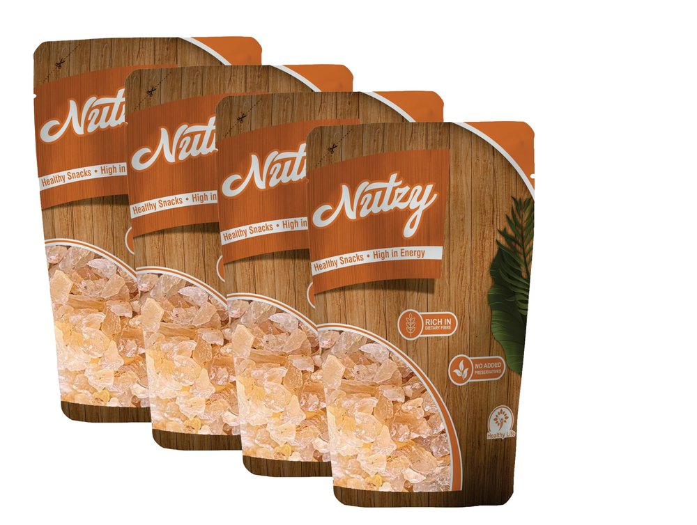 Nutzy Gond Katira 1000 Grams ( 4 X 250 Grams) | Tragacanth Gum Crystals | Kathila Gum | High Cooling Properties | 100% Natural | Badam Gond for Smoothies & Falooda Summer Drinks 1000 Grams ( 4 X 250 Grams)