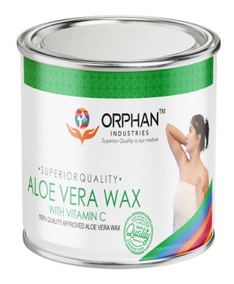 ORPHAN INDUSTRIES Aloevera Wax with Vitamin C (600ml) | Premium Hair Removal Wax for Women | Painless, Tan Removal & Smooth Skin | All Skin Types