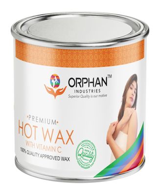 ORPHAN INDUSTRIES Hot Wax with Vitamin C Hair Removal (600 ml, Hot Wax with Vitamin C)