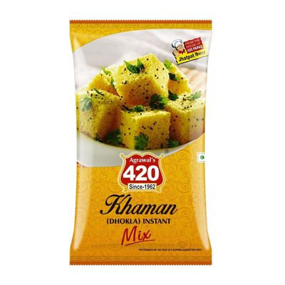 Agrawal's 420 Instant Mix Khaman | Dhokla Instant Mix | 500g, Pack of 1