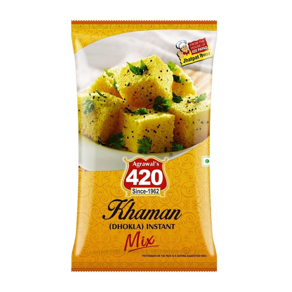 Agrawal's 420 Instant Mix Khaman | Dhokla Instant Mix | 500g, Pack of 1