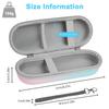 Ahamo EVA Electric Toothbrush Travel Case Blue Pink with 3 Anti-Dust Covers, Compact Portable Protective Case for Oral-B/Philips/Sonicare (Waterproof & Durable) view 2