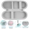 Ahamo EVA Electric Toothbrush Travel Case Blue Pink with 3 Anti-Dust Covers, Compact Portable Protective Case for Oral-B/Philips/Sonicare (Waterproof & Durable) view 4
