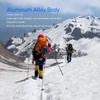 ELBME Walking Stick, Anti Slip Hiking Pole Extra Light Retractable 3 Section for Mountaineering (Black) view 3