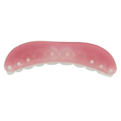 ELBME Upper Lower Veneers FALSE Teeth Denture Bright White Shade for upper jaw