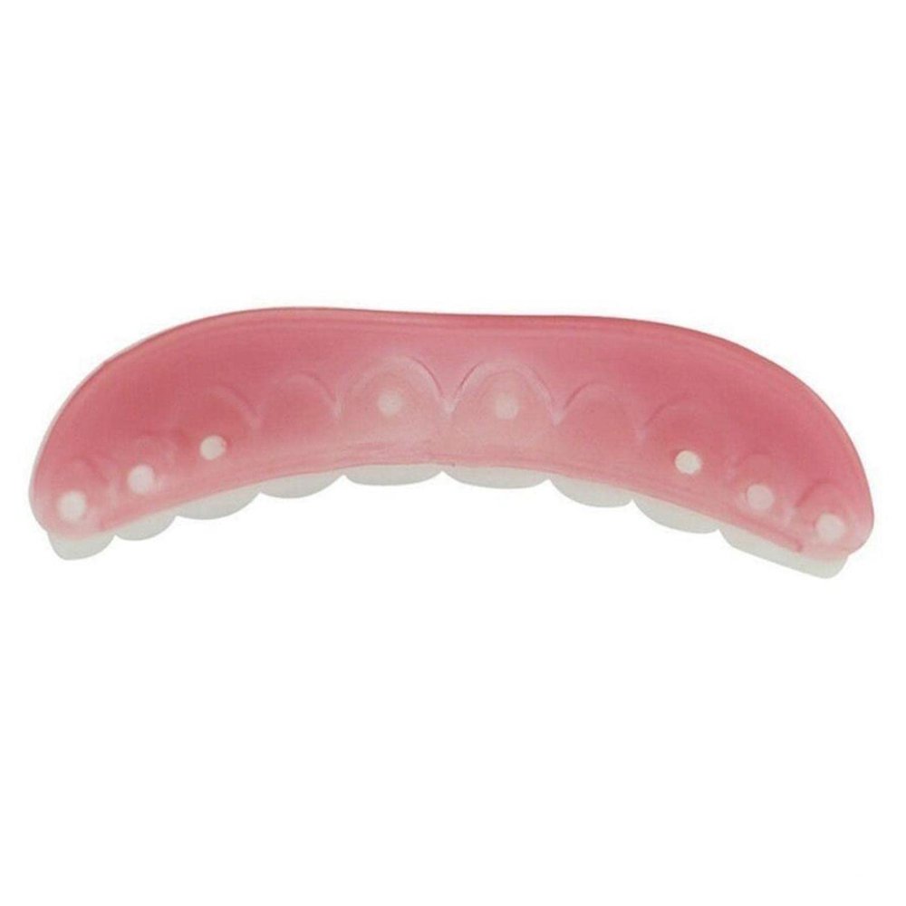 ELBME Upper Lower Veneers FALSE Teeth Denture Bright White Shade for upper jaw
