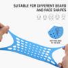 ELBME Men's Beard Shaping Tool Neckline Guide Silicone Beard Lineup Shaping Stencil Hair Lineup Neck Haircut Trimmer Tool Styling Comb Templates Trimmer Barber Supplies for Men Boy Mustache Shaper view 2