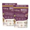Fulfilling Muesli Fruit & Nuts - Nuts Berries Seeds (700gx2) | Pumpkin, Flax & Chia Seeds, Cranberry, Rolled Oats + Millet Flakes | No Refined Sugar, Healthy Breakfast view 1
