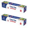 Cling Film Wrap for Food | Freshness Sealing Plastic Wrap Roll | Microwave Safe, Stretchable & Easy to Cut | Ideal for Kitchen, Freezer, and Food Storage (100M (Pack of 2)) view 1