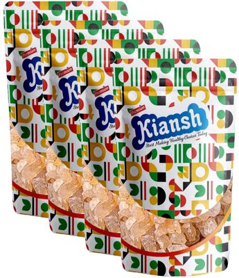 Kiansh Gond Katira 1000 Grams ( 4 X 250 Grams) | Tragacanth Gum Crystals | Kathila Gum | High Cooling Properties | 100% Natural | Badam Gond for Smoothies & Falooda Summer Drinks 1000 Grams ( 4 X 250 Grams)