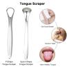 ELBME Tongue Scraper Set Stainless Steel Teeth Cleaner Tongue Scrapers Mouth Mirrors for Adults Set of 5 Teeth Cleaning Tools Oral Care Kit/ view 2