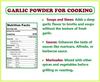 3V PRODUCTS Garlic Powder - Pack Of 2x25Gm - Lehsun Powder | Ready to use for Instant Garlic Flavour | Lehsun for Cooking and Baking Indian Masala | Preservative-Free | Fresh Ingredient view 2