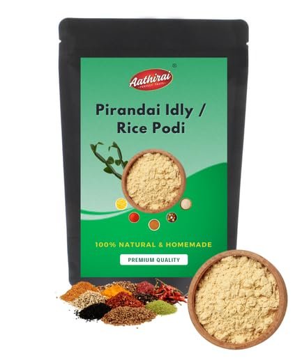 Aathirai Pirandai Idly/Rice Podi (Paruppu Podi) - 100 GMS | No Preservatives | Natural | Instant Dal Rice Mix/Dal Rice Powder/Chutney Powder