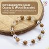 The Cosmic Connect Find Balance, Strength & Peace with Our Wood & Crystal Bracelet | 8mm Premium Beads | Reiki Energized & Activated view 4