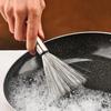 HETVIN Wire Brush Stainless Steel Cleaning Brushes Cast Iron Scrubber for Pots Efficient Dish Scraper with Long Handle Grip - Dust Cleaner for Home (3) view 2