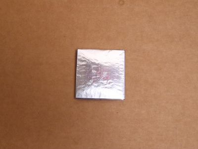 Chocolate Wrappers Silver Aluminium Foil Packaging for Decoration 8.5 X 8.5 Centimeter