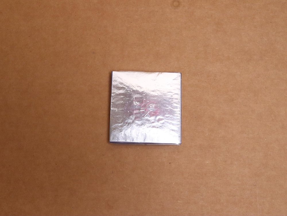 Chocolate Wrappers Silver Aluminium Foil Packaging for Decoration 8.5 X 8.5 Centimeter