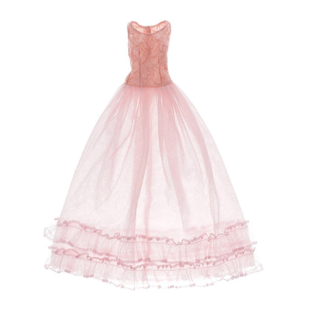 CALANDIS Lace Tulle Bridesmaid Dress Party Evening Dance Gown for 1/3 BJD Dolls Pink | Modern | Clothes & Accessories | Dolls