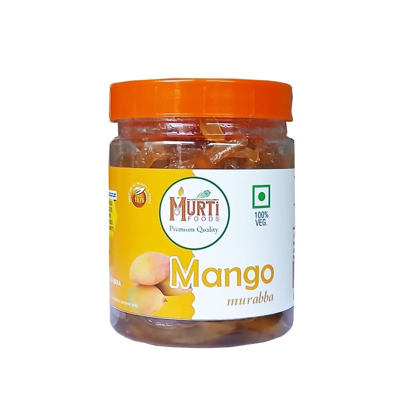MURTI Mango Murabba Dry 400g | Traditional Indian Sweet Preserve | Dry Mango Chunks in Natural Syrup | Authentic Taste | Hygienically Packed | Suitable for All Age Groups